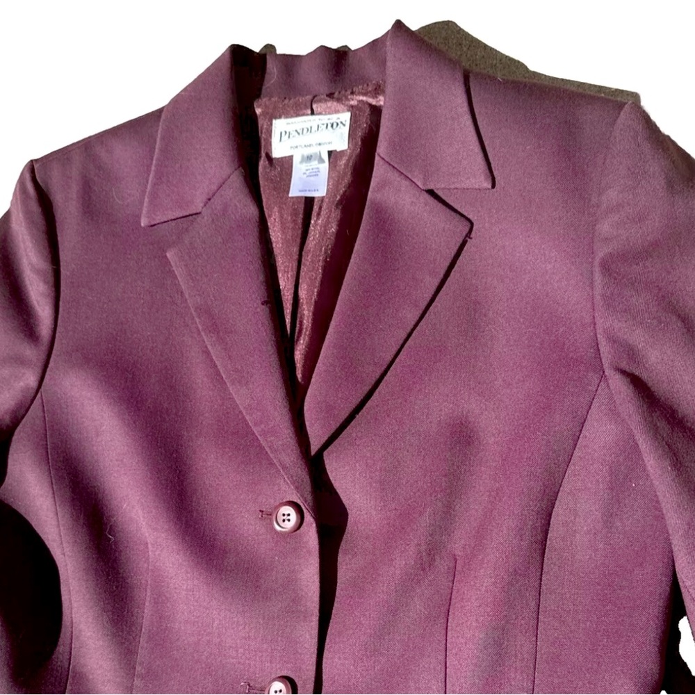 Vintage PENDLETON Blazer sz 10 Classic Purple Business